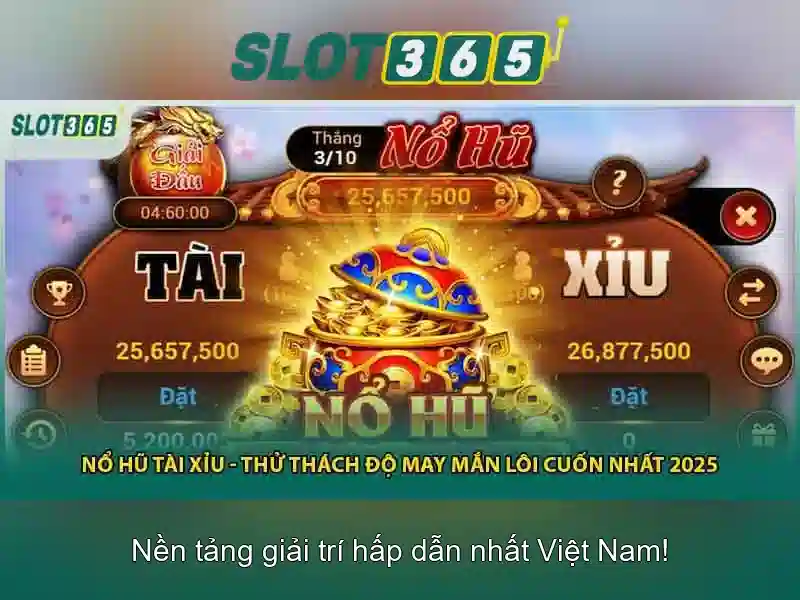 Slot365: Tổng quan về trải nghiệm chơi slot trực tuyến